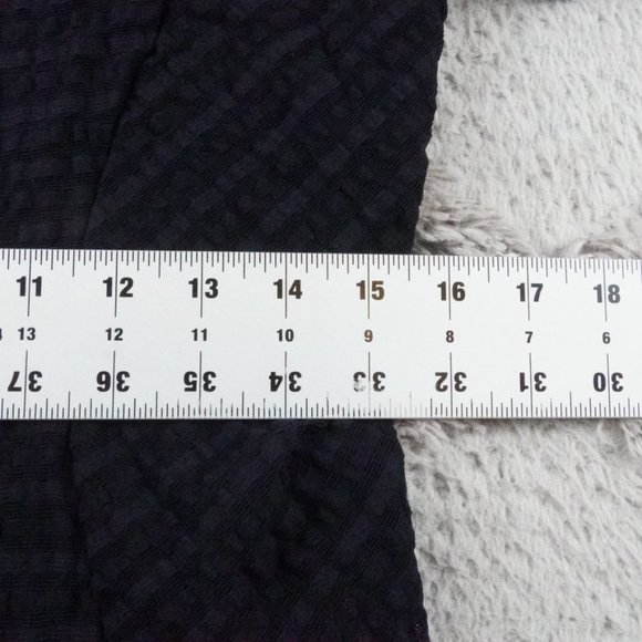 Maeve Textured Gauze Dress Womens Large Navy Blue Short Sleeve - Picture 8 of 13